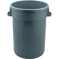 Portoir rond plastique gris 80 litres