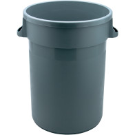Portoir rond plastique gris 80 litres