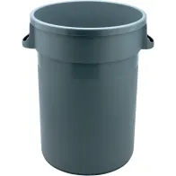 Portoir rond plastique gris 80 litres