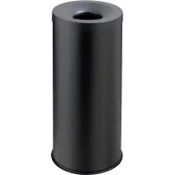 Corbeille noire anti-feu 30L sécurisée et élégante