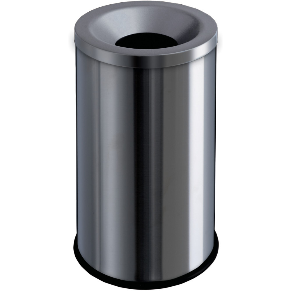 Corbeille anti-feu 50 litres inox brossé Corbeille anti-feu 50 litres inox brossé