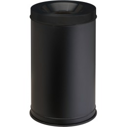 Corbeille anti-feu 50 litres noir