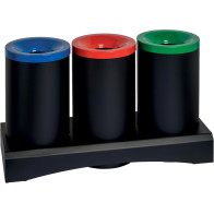 Îlot écologique tri-sélectif 3 x 50 litres anti-feu