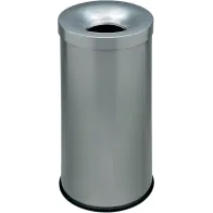 Corbeille anti-feu couleur 50 litres argent