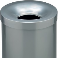 Corbeille anti-feu couleur 50 litres argent