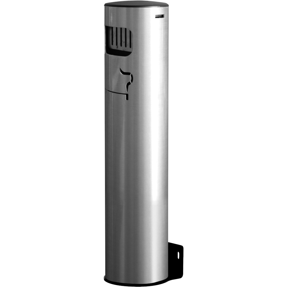 Cendrier mural colonne aluminium moderne