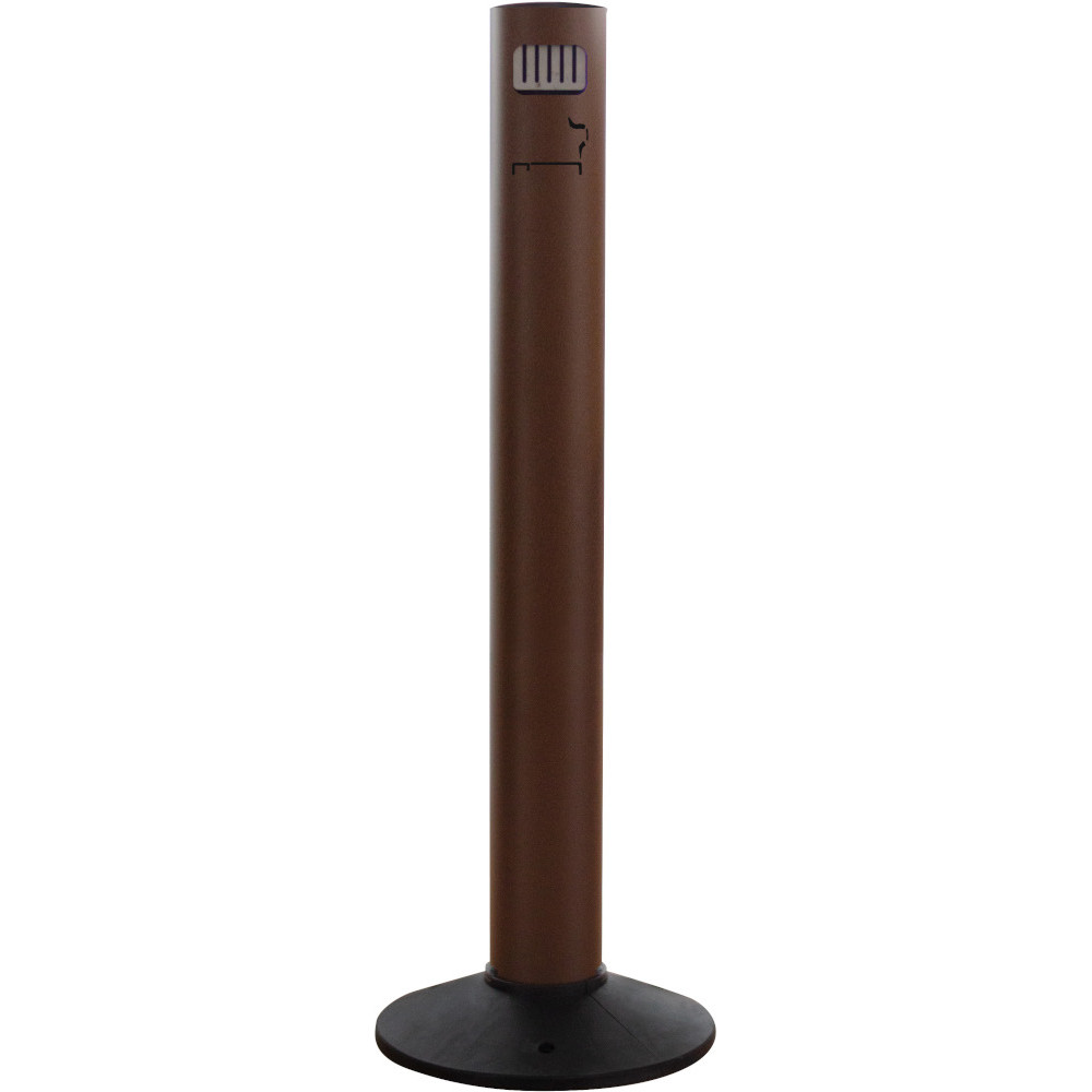 Cendrier colonne corten ouverture frontale