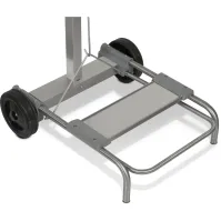 Support sacs-poubelle mobile inox 110 litres