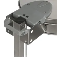 Support sacs-poubelle mobile inox 110 litres