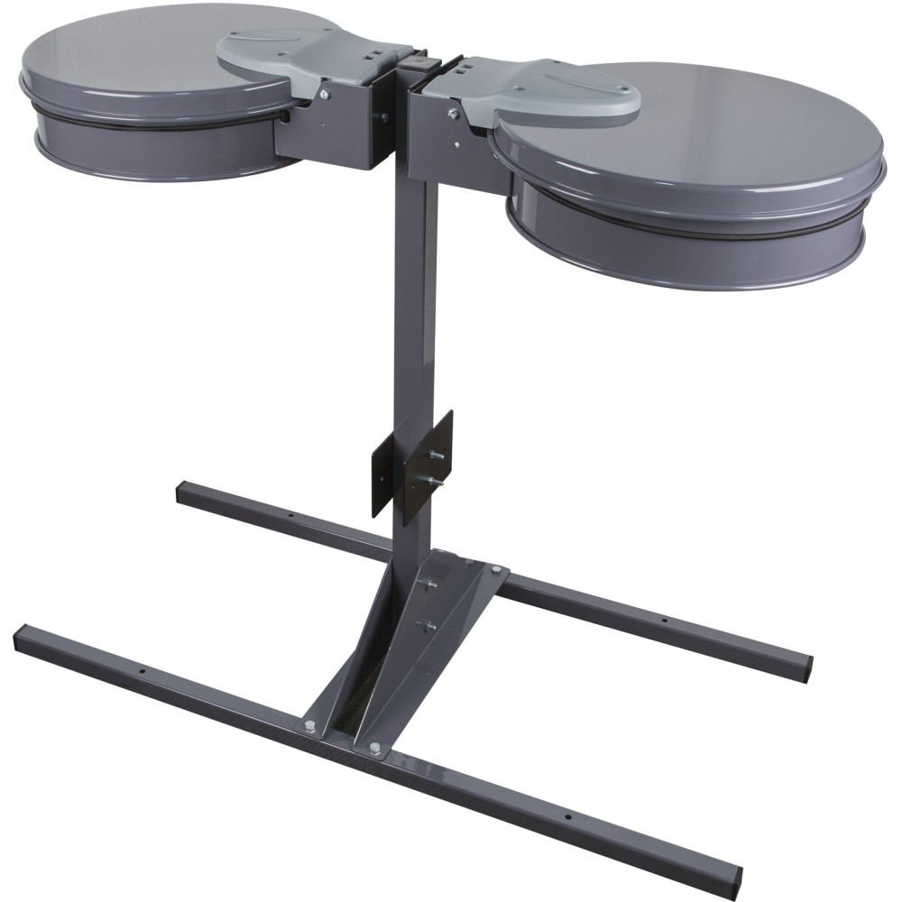Support sacs-poubelle double 110 litres avec couvercle Support sacs-poubelle double 110 litres avec couvercle