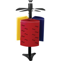 Poubelle de parc coloré