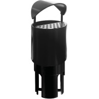 Poubelle avec cendrier de parc