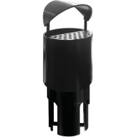 Poubelle avec cendrier de parc