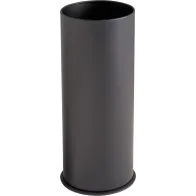 Corbeille inox satiné avec cendrier 15 litres