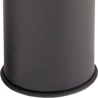 Corbeille inox satiné avec cendrier 15 litres