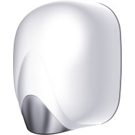 Sèche-mains à résistance chauffante ABS blanc