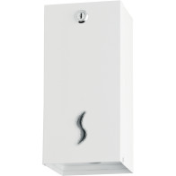 Distributeur de papier hygiénique enchevêtré blanc 500 feuilles