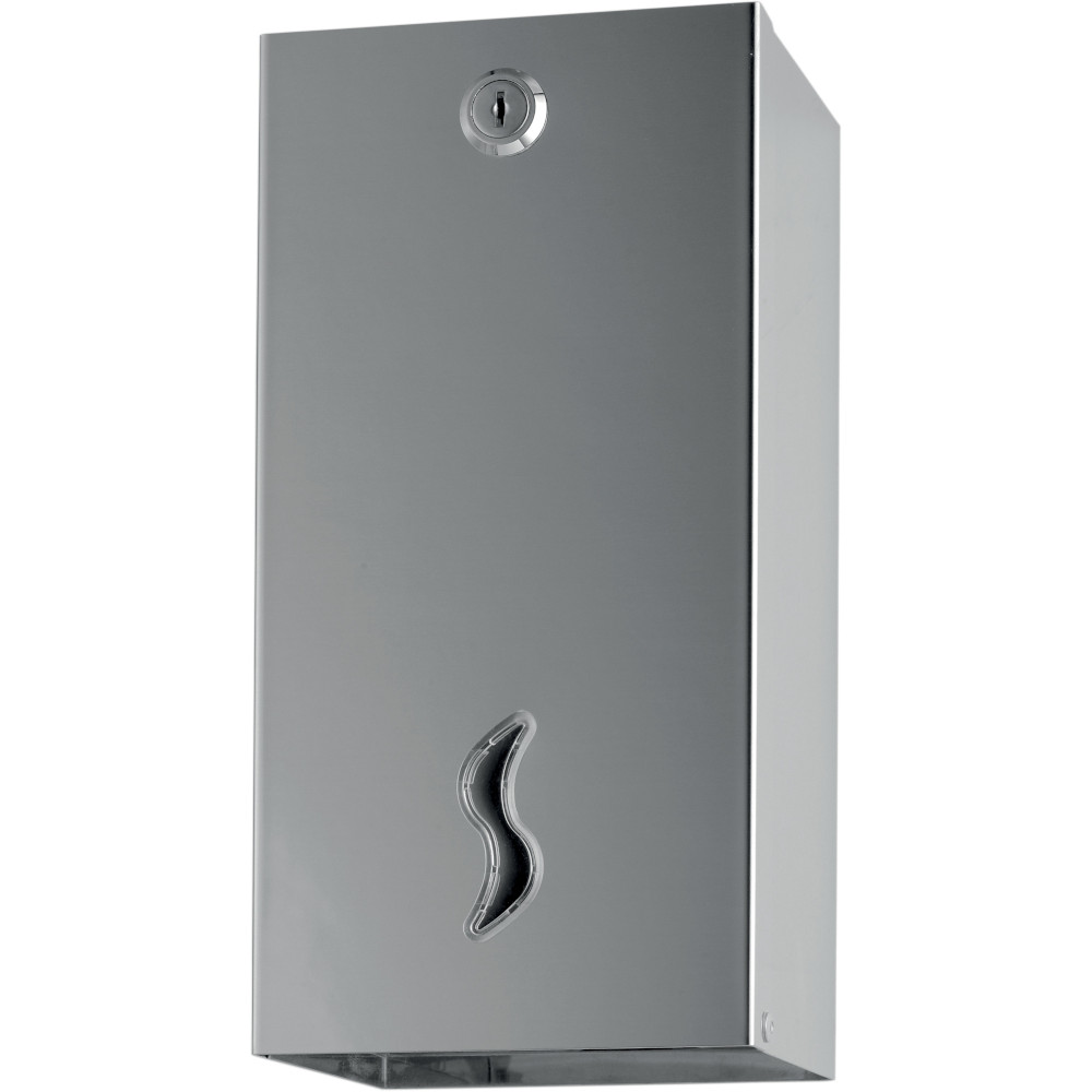 Distributeur de papier hygiénique enchevêtré inox 430 – 500 feuilles Distributeur de papier hygiénique enchevêtré inox 430 – 500 feuilles