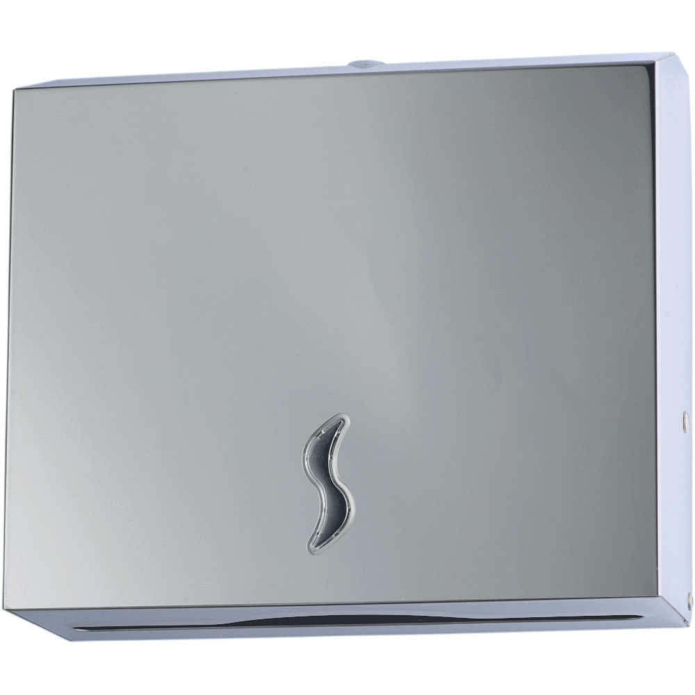 Distributeur d'essuie mains inox 430 – 200 feuilles Distributeur d'essuie mains inox 430 – 200 feuilles
