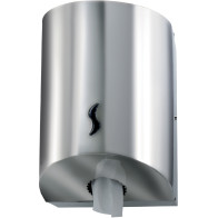 Distributeur inox brillant pour bobine essuyage dévidage central