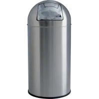 Poubelle dôme inox brossé 40 litres