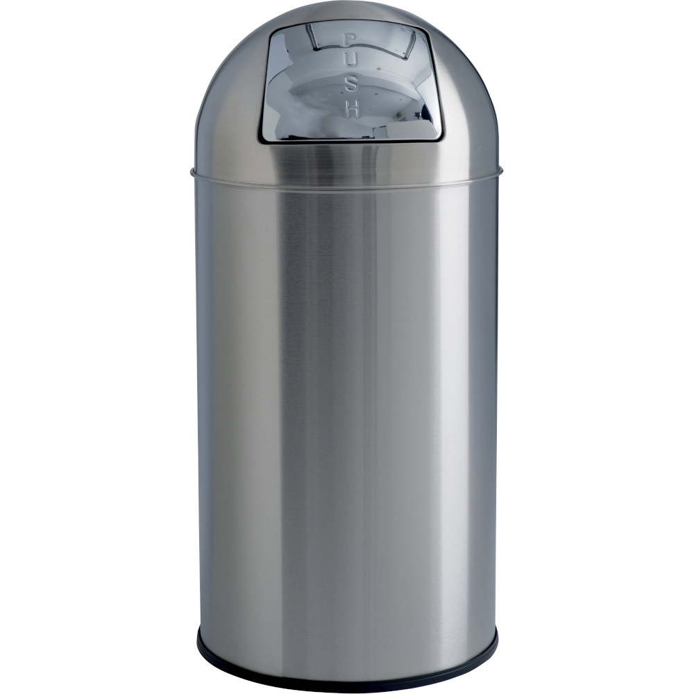 Poubelle dôme inox brossé 40 litres Poubelle dôme inox brossé 40 litres