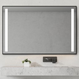 Miroir rectangulaire à LED