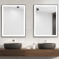 miroir moderne cadre lumineux