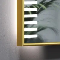 Magnifique miroir à ligne LED touche de piano