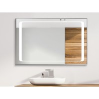 Miroir cadre aluminium LED super large