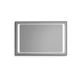 Miroir cadre aluminium LED basic