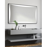 Miroir led cadre noir