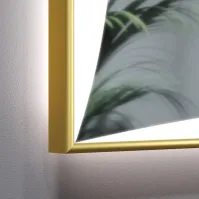 Miroir led cadre noir