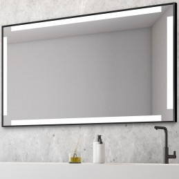 Miroir LED rectangulaire pour salles des bains moderne