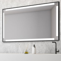 Miroir LED rectangulaire pour salles des bains moderne
