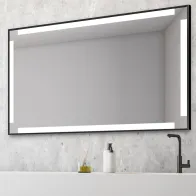 Miroir LED rectangulaire pour salles des bains moderne