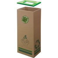 Poubelle carton 60L écologique pratique robuste