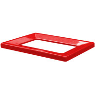 Cadre métallique rouge pratique écologique 42L recyclable