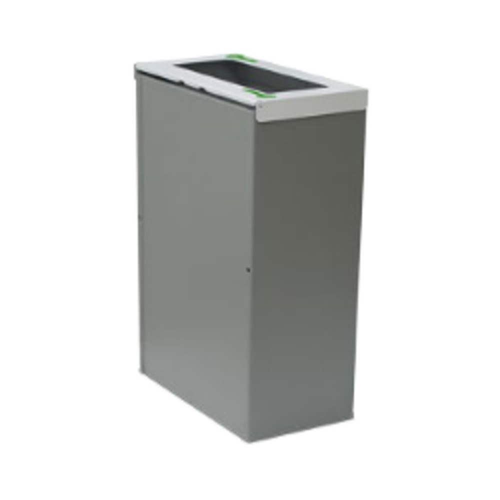 Corbeille Nice 45 litres couvercle ouvert et support de sac Corbeille Nice 45 litres couvercle ouvert et support de sac