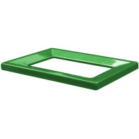 Cadre métallique vert poubelle carton 42L écologique