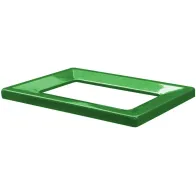 Cadre métallique vert poubelle carton 42L écologique