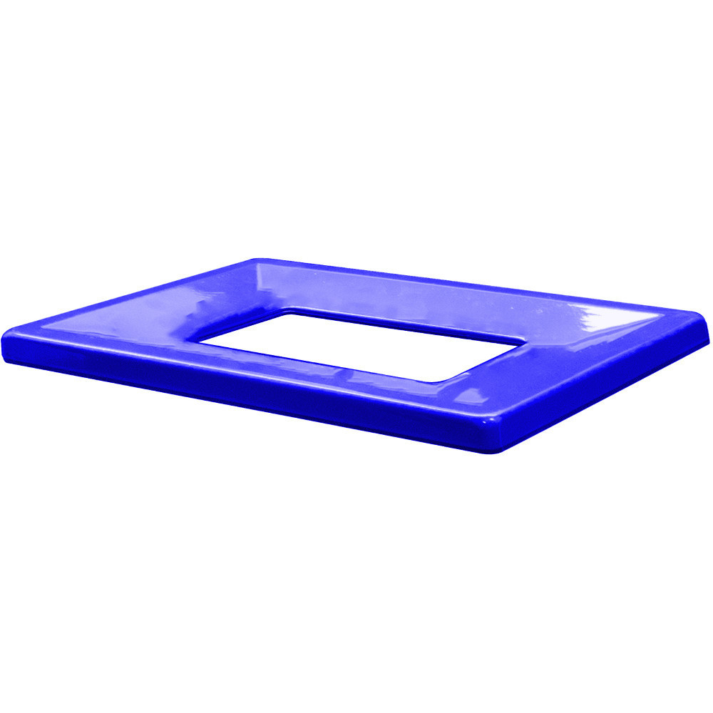 Cadre métallique bleu durable pour poubelle écologique Cadre métallique bleu durable pour poubelle écologique
