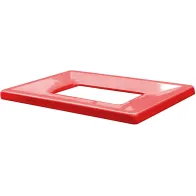 Cadre rouge poubelle carton 60L pratique écologique