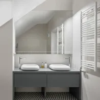 Miroir sous comble led pointillés fins sur mesure