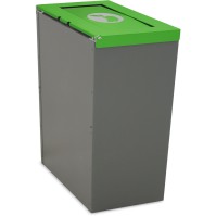 Corbeille Nice 45 litres couvercle basculant et support de sac