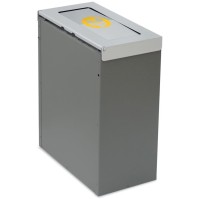 Corbeille Nice 45 litres couvercle basculant et support de sac