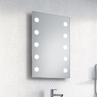 Miroir sur mesure LED avec point lumineux