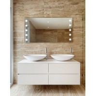 Miroir avec point LED