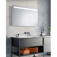 Miroir de salle de bain avec miroir au dessus