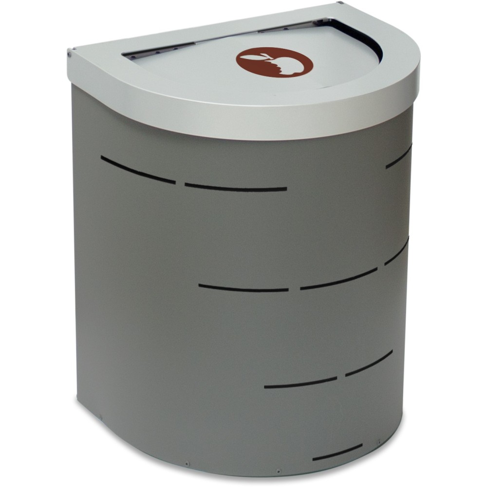 Corbeille Nice 65 litres couvercle basculant et support de sac Corbeille Nice 65 litres couvercle basculant et support de sac